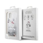 Hello Kitty Liquid Glitter Electroplating Head Logo Transparent Kryt iPhone 13