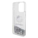 Hello Kitty Liquid Glitter Electroplating Head Logo Transparent Kryt iPhone 15 Pro Max