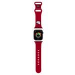 Hello Kitty Liquid Silicone Kitty Head Logo Band Apple Watch SE/11/10/9/8/7/6/5/4/3 (42/41/40/38mm) Red
