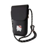 Hello Kitty PU Leather Daydreaming Logo Bag Phone Black