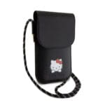 Hello Kitty PU Leather Daydreaming Logo Bag Phone Black