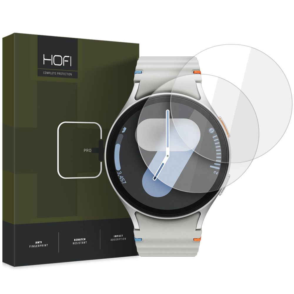 Hofi Glass Pro+ 2-pack Samsung Galaxy Watch 4 / 5 / 6 / 7 / Fe (40 mm) Clear