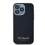 Karl Lagerfeld Grained PU Hotel RSG Black Kryt iPhone 15 Pro