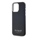 Karl Lagerfeld Grained PU Hotel RSG Black Kryt iPhone 15 Pro