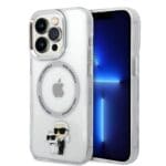 Karl Lagerfeld IML Karl and Choupette NFT MagSafe Transparent Kryt iPhone 15 Pro