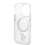 Karl Lagerfeld IML Karl and Choupette NFT MagSafe Transparent Kryt iPhone 15 Pro