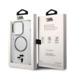 Karl Lagerfeld IML Karl and Choupette NFT MagSafe Transparent Kryt iPhone 15 Pro