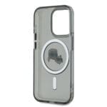 Karl Lagerfeld IML K&CH Heads Metal Frame MagSafe Black Kryt iPhone 15 Pro