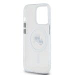 Karl Lagerfeld IML K&CH Heads Metal Frame MagSafe Transparent Kryt iPhone 15 Pro Max