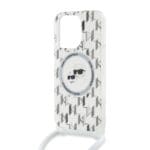Karl Lagerfeld IML Monogram Crossbody K&CH Heads MagSafe Transparent Kryt iPhone 15 Pro