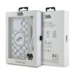 Karl Lagerfeld IML Monogram Crossbody K&CH Heads MagSafe Transparent Kryt iPhone 15 Pro
