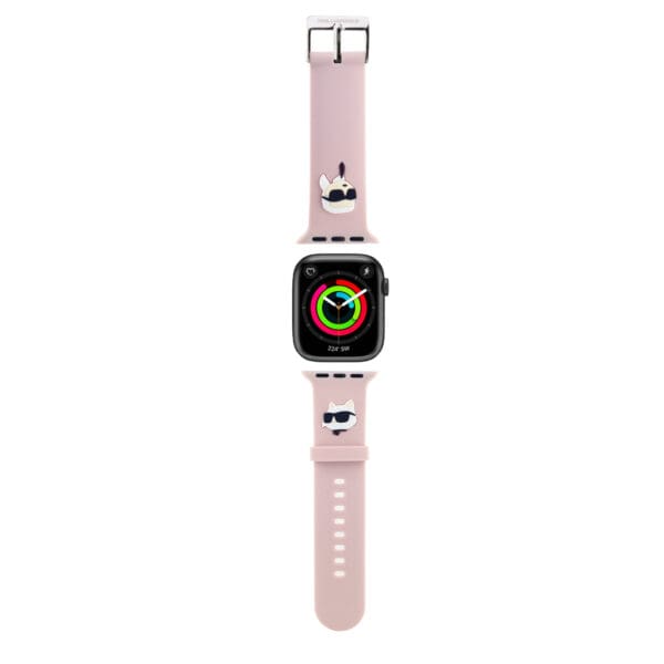 Karl Lagerfeld Karl and Choupette Head NFT Band Apple Watch 38/40/41 Pink