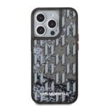 Karl Lagerfeld Liquid Glitter Monogram Gradient Black Kryt iPhone 15 Pro Max