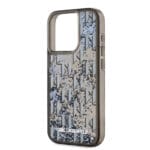 Karl Lagerfeld Liquid Glitter Monogram Gradient Black Kryt iPhone 15 Pro Max