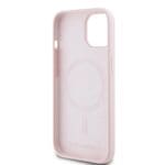 Karl Lagerfeld Liquid Silicone Karl and Choupette MagSafe Pink Kryt iPhone 15