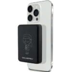 Karl Lagerfeld Powerbank Inductive KLPBM5KIOTTGK 5000mAh Black NFT Outline Ikonik MagSafe