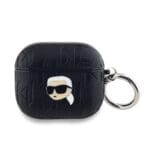Karl Lagerfeld PU Embossed Karl Head Black Kryt AirPods 3