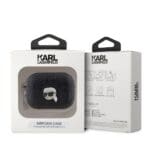 Karl Lagerfeld PU Embossed Karl Head Black Kryt AirPods Pro 2