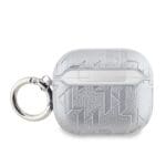 Karl Lagerfeld PU Embossed Karl Head Silver Kryt AirPods 3