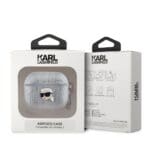 Karl Lagerfeld PU Embossed Karl Head Silver Kryt AirPods 3