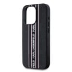 Karl Lagerfeld PU Saffiano Athleisure Stripe and Strap Pink Kryt iPhone 15 Pro