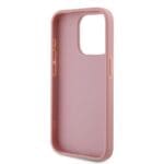 Karl Lagerfeld Wrinkled PU Signature Logo Pink Kryt iPhone 15 Pro