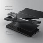 Nillkin Qin Book Prop Brown Kryt Samsung Galaxy S24