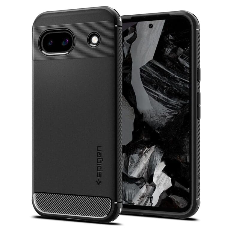 Spigen Rugged Armor Matte Black Kryt Google Pixel 8a