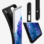 Spigen Rugged Armor Matte Black Kryt Samsung Galaxy S20 Fe