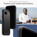 Spigen Tough Armor Black Kryt Google Pixel 8a