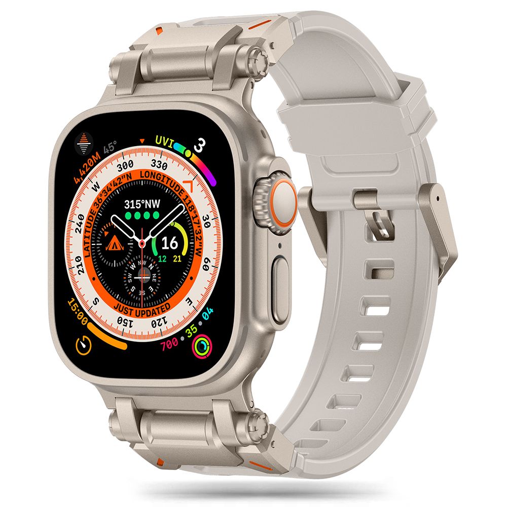Tech-Protect Delta Pro Apple Watch 4 / 5 / 6 / 7 / 8 / 9 / SE / Ultra 1 / 2 (42 / 44 / 45 / 49 mm) Starlight/Titanium