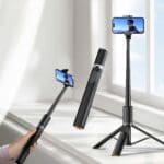 Tech-Protect L08S Bluetooth Selfie Stick Tripod Black