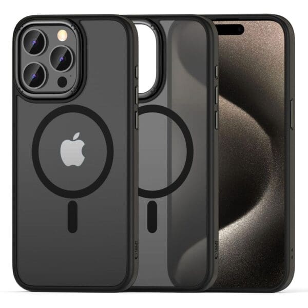 Tech-Protect MagMat ”2” MagSafe Matte Black Kryt iPhone 15 Pro Max