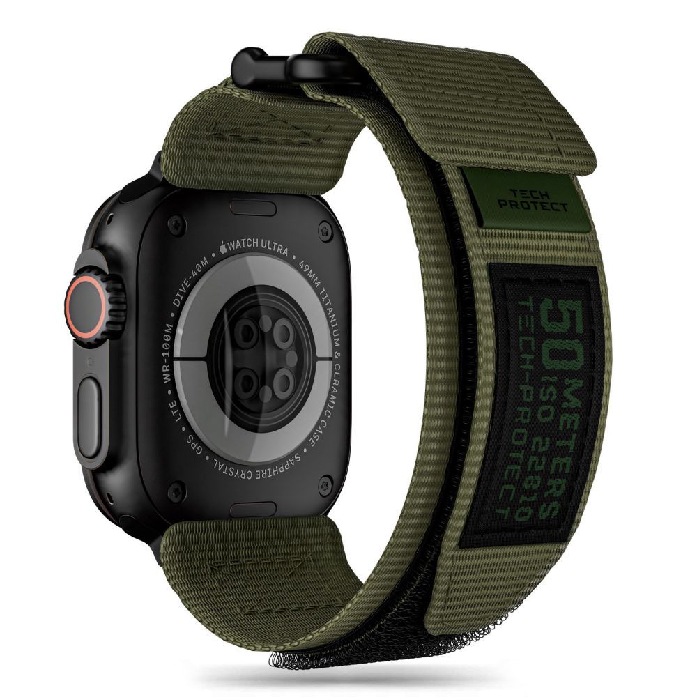 Tech-Protect Scout Pro Apple Watch 4 / 5 / 6 / 7 / 8 / 9 / SE / Ultra 1 / 2 (42 / 44 / 45 / 49 mm) Military Green