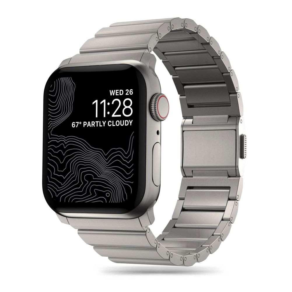 Tech-Protect SteelBand Apple Watch 4 / 5 / 6 / 7 / 8 / 9 / SE / Ultra 1 / 2 (42 / 44 / 45 / 49 mm) Titanium