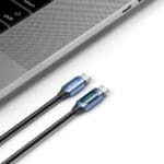 Tech-Protect UltraBoost LED Type-C Cable PD100W/5A 100CM Blue