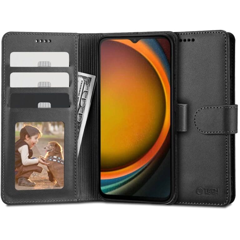 Tech-Protect Wallet Black Kryt Samsung Galaxy Xcover 7