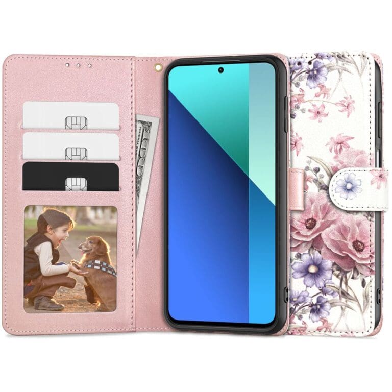 Tech-Protect Wallet Blossom Flower Kryt Xiaomi Redmi Note 13 4G