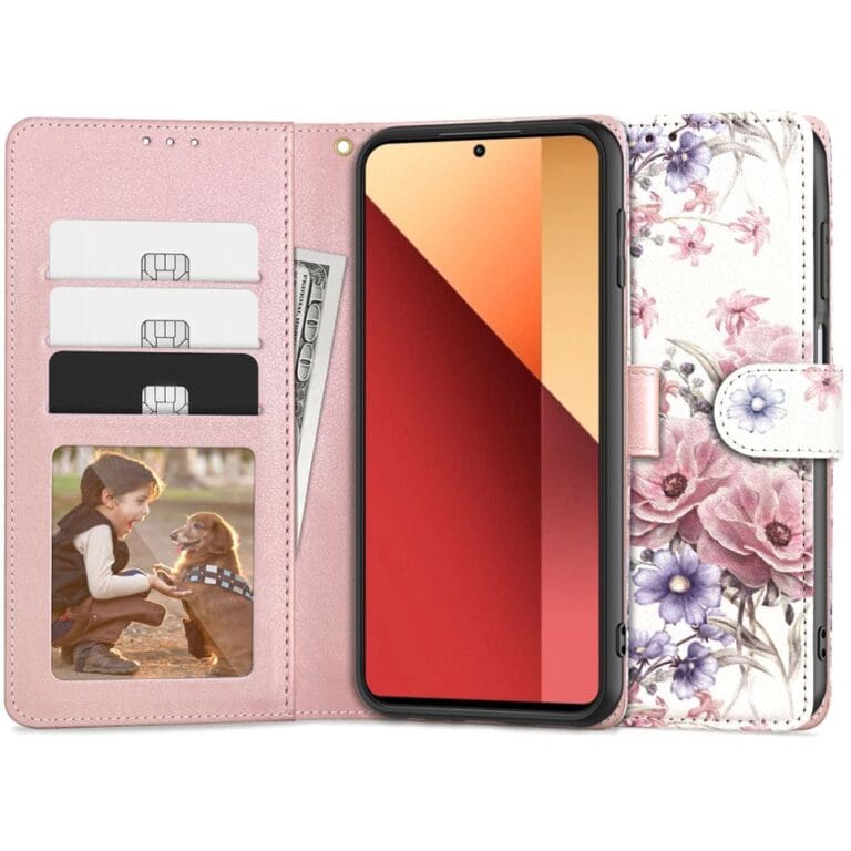 Tech-Protect Wallet Blossom Flower Kryt Xiaomi Redmi Note 13 Pro 4G