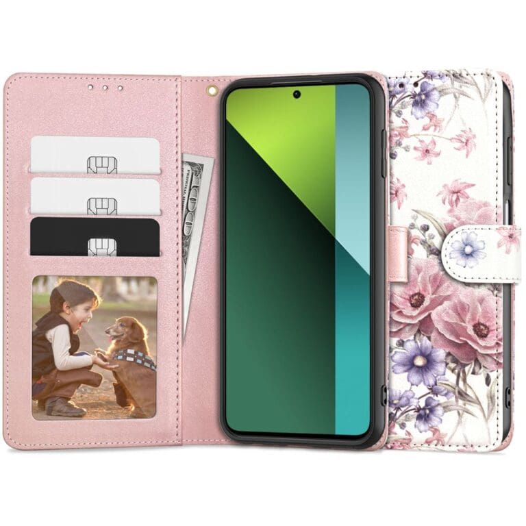 Tech-Protect Wallet Blossom Flower Kryt Xiaomi Redmi Note 13 Pro 5G