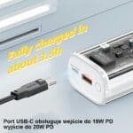 Usams Powerbank 9000mAh PD 20W QC3.0+PD Dual-Port Fast Charge White 10KCD18902 (US-CD189)