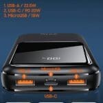 Usams Powerbank PB58 20000mAh 22.5W Dual QC+PD Fast Charge Black 20KCD17701 (US-CD177)