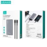 Usams Powerbank PB59 30000mAh 65W 2xQC3.0+PD Fast Charge Black CMXLOGTC01 (US-CD165) + Cable USB-C-USB-C