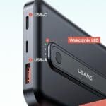 Usams Powerbank PB64 10000mAh 20W QC3.0+PD Magnetic Wireless Fast Charge Black 10KCD17301 (US-CD173)