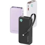 Usams Powerbank with Cable Retractable Lightning 10000 mAh PD 20W Fast Charge XY Series Black 10KCD22501 (US-CD225)