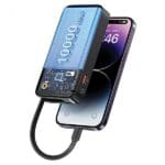 Usams Powerbank with Cable Retractable Lightning 10000 mAh PD 20W Fast Charge XY Series Black 10KCD22501 (US-CD225)