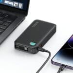 Usams Powerbank with Cable USB-C Retractable 10000 mAh PD 20W Fast Charge XY Series Black 10KCD22401(US-CD224)