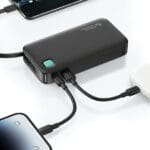 Usams Powerbank with Cable USB-C Retractable 10000 mAh PD 20W Fast Charge XY Series Purple 10KCD22403 (US-CD224)