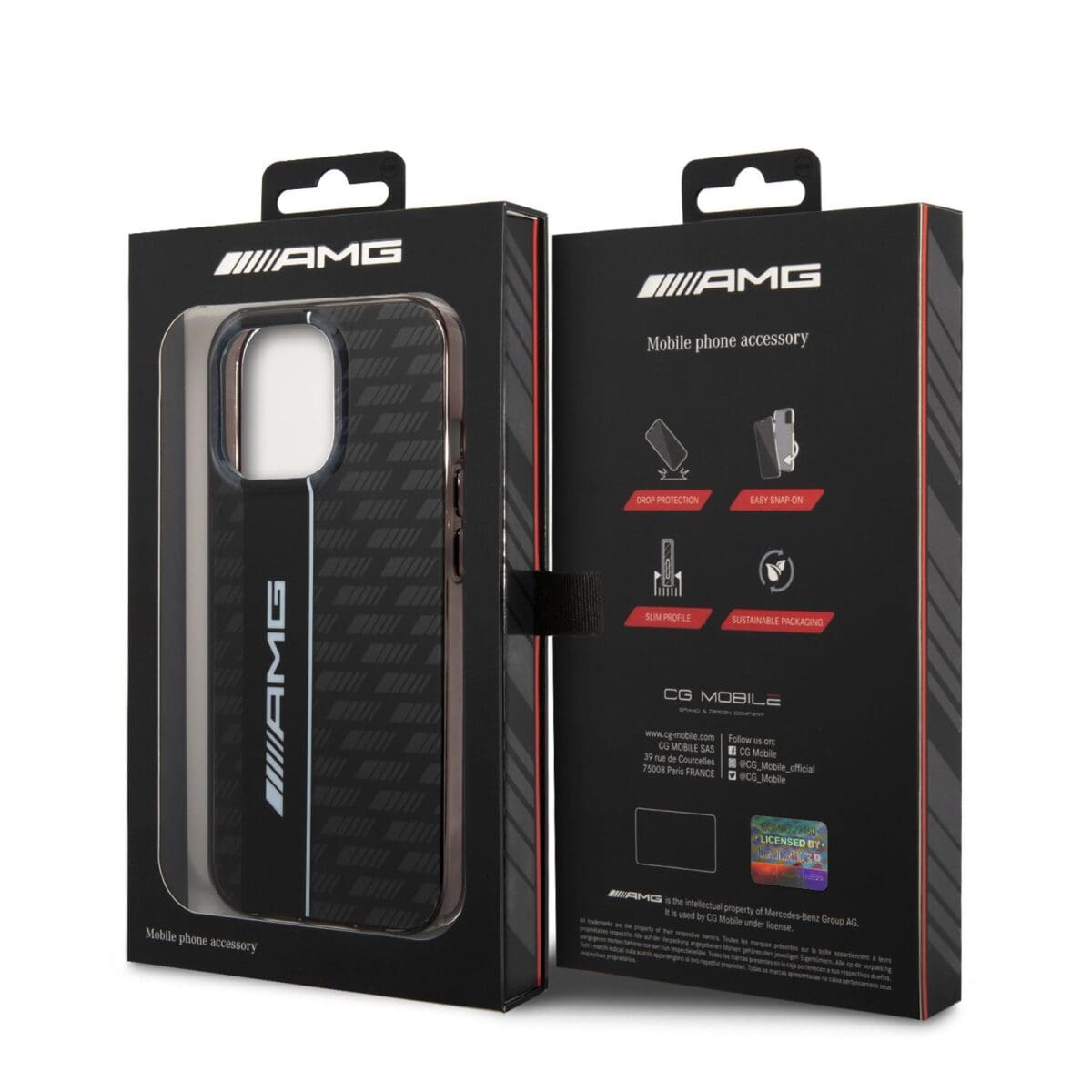 AMG Carbon Pattern Black Kryt iPhone 13 Pro