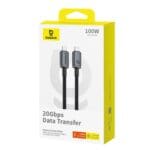 Baseus Crystal Shine Series Data Cable USB-C - USB-C 100W 1,5m Black